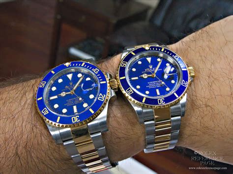 rolex submariner date blau|rolex 116613 vs 126613.